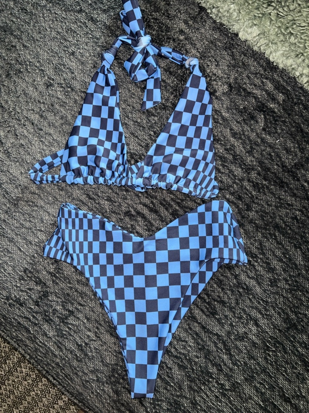 Skatie bikini blue checkered